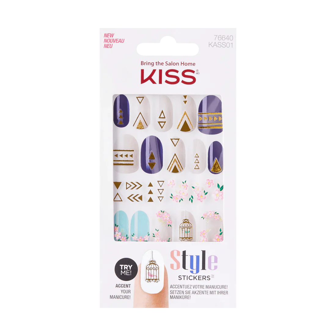 KISS nail Art Stickers - Glow Up (KISS-KASS01)