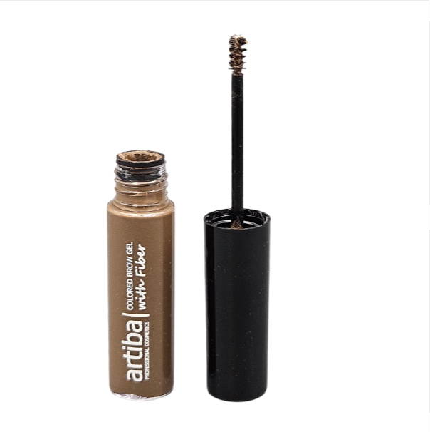 Artiba® Colored Brow Gel with Fiber Medium Brown (AR-802)